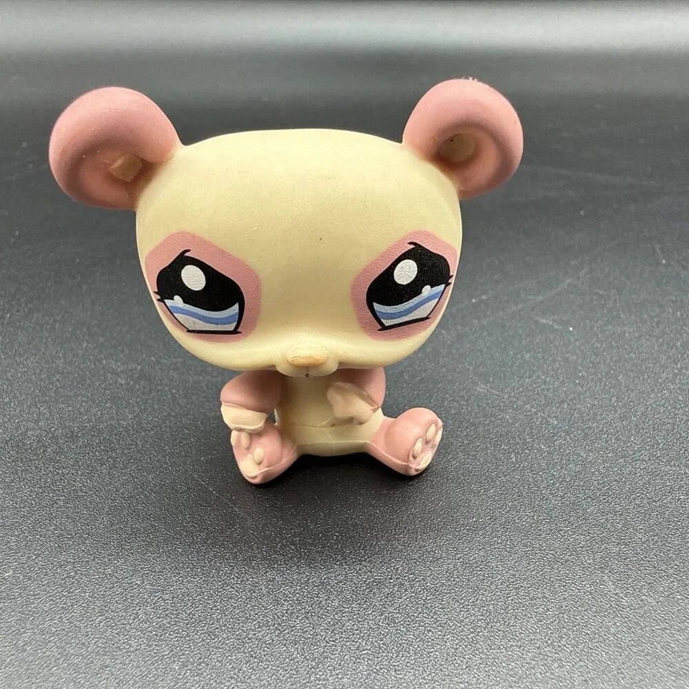 LPS Littlest Pet Shop Pink & Tan Mouse Figure, Ages 3-5, Age Level 3-4, 4-7